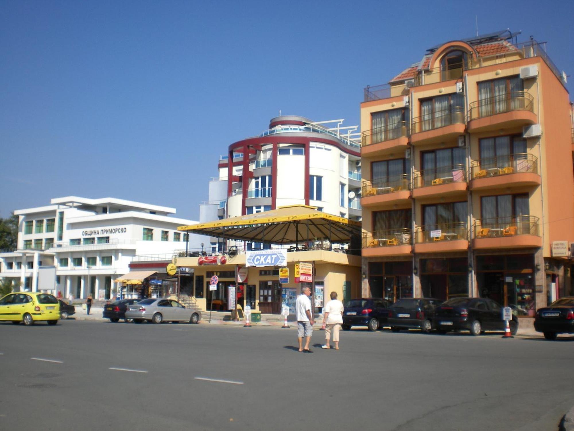 Hotel Sirena Приморско Экстерьер фото