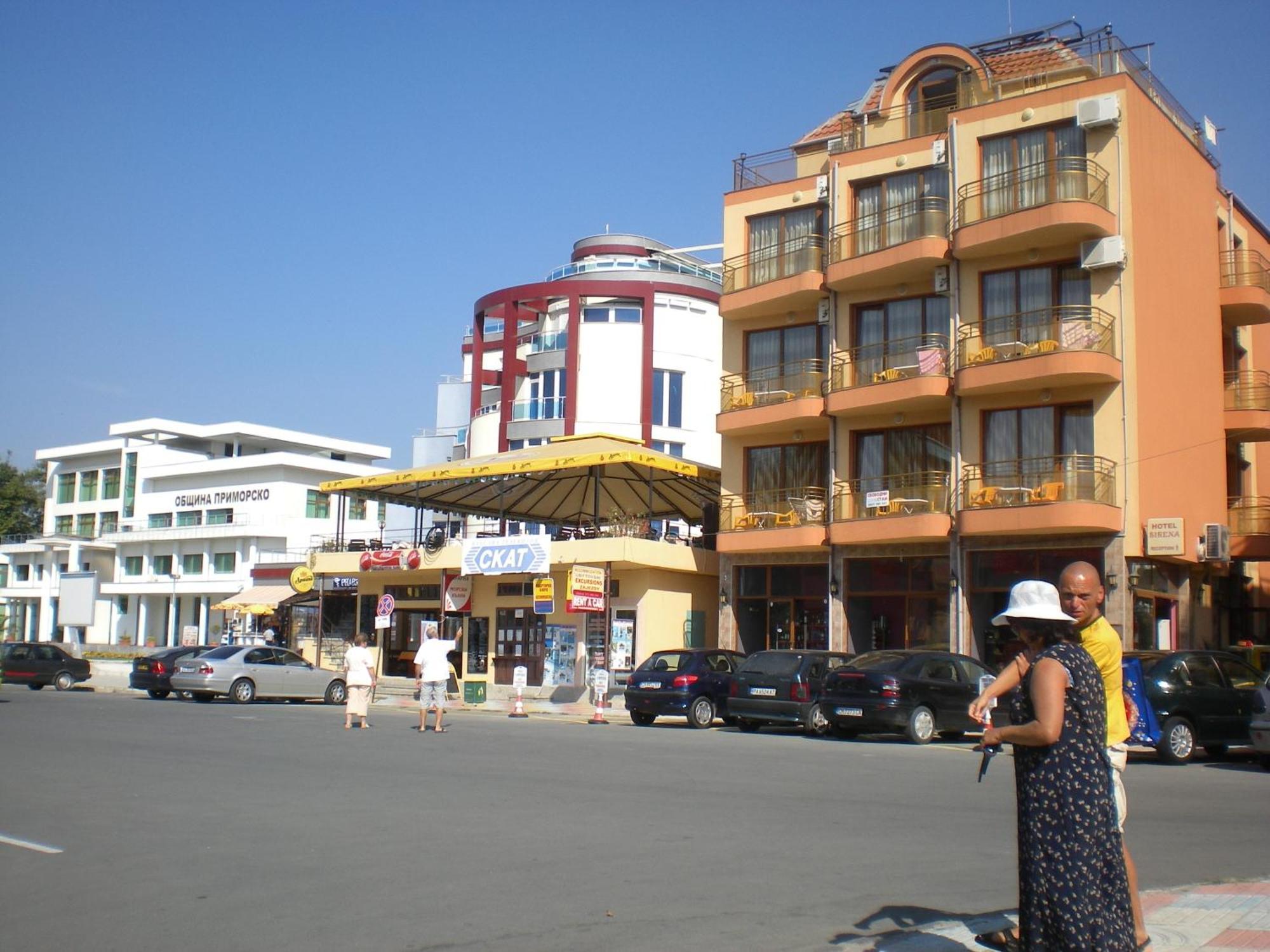 Hotel Sirena Приморско Экстерьер фото