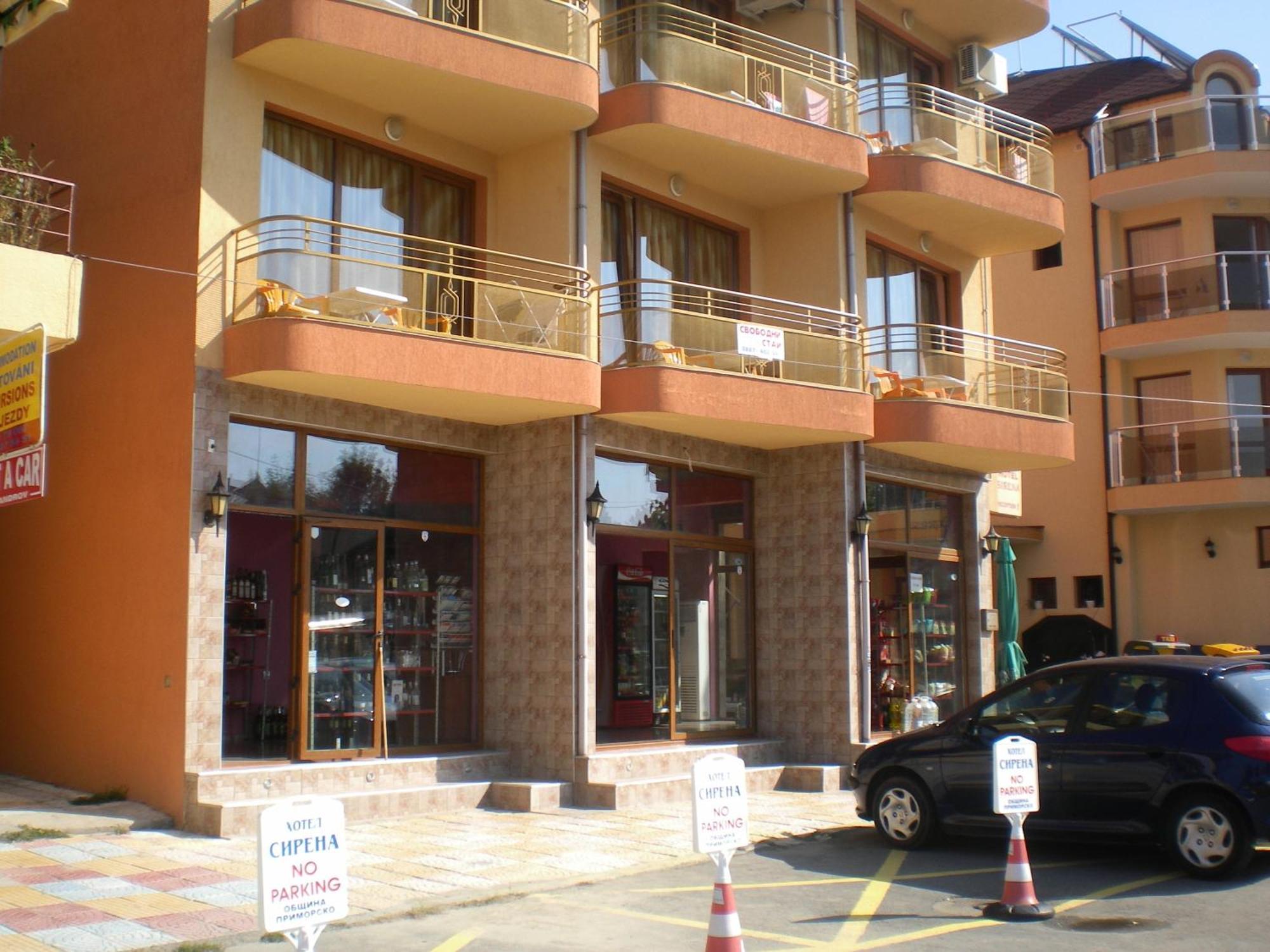 Hotel Sirena Приморско Экстерьер фото